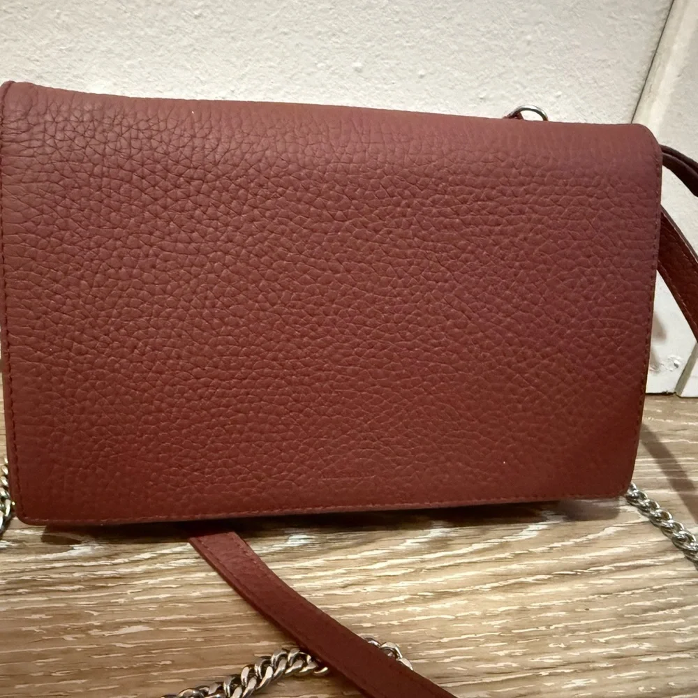 NWOT All Saints Women's Burgundy Crossbody Bag - Picture 14 of 15